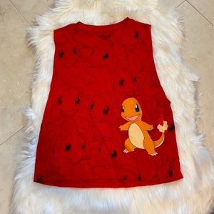 Pokemon Charmander Graphic Tank Size Small